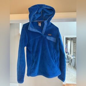 Women's Patagonia‎ Abrigos Hooded Snap-T Sz S Royal Blue 2013 25436 re-tool